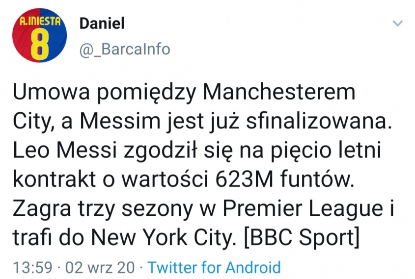 UMOWA Messiego z Manchesterem City SFINALIZOWANA!